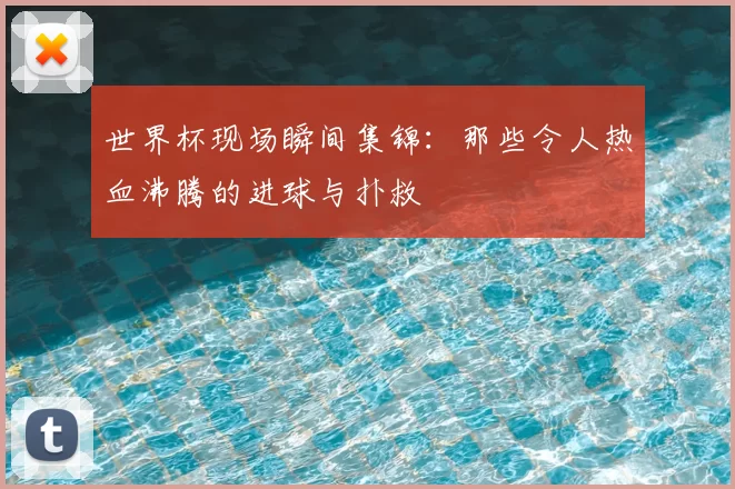 世界杯现场瞬间集锦：那些令人热血沸腾的进球与扑救