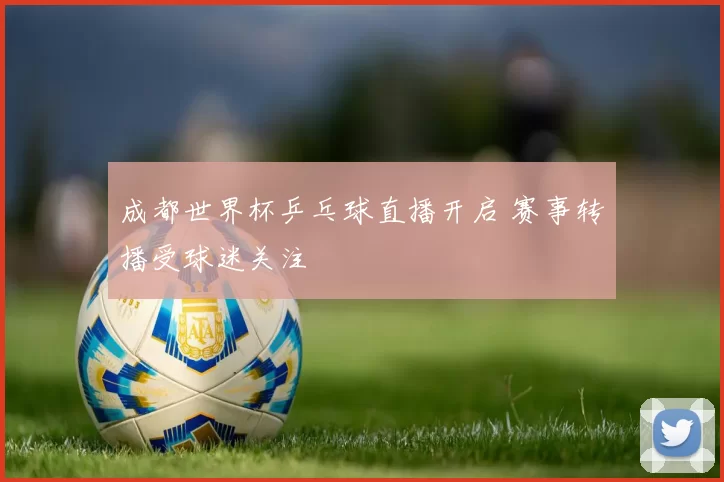 成都世界杯乒乓球直播开启 赛事转播受球迷关注